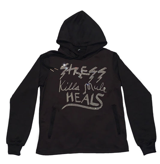 Stress Kills Rhinestone Hoodie